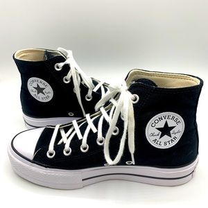 Platform Converse High Top Sneakers Black Womens 7.5